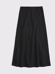 Черный - Льняная юбка макси Abercrombie & Fitch Blend - Изображение 6 из 6