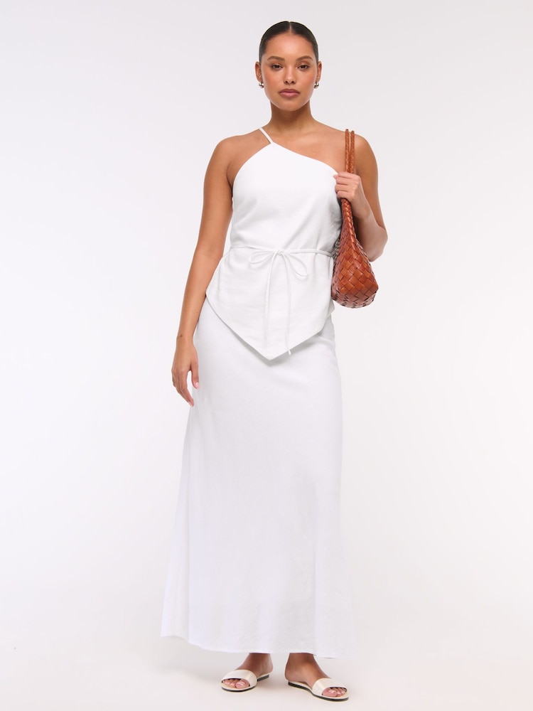 Abercrombie & Fitch Linen Blend Bias Cut Maxi Skirt - Image 1 of 6