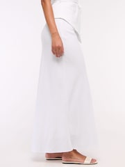 Abercrombie & Fitch Linen Blend Bias Cut Maxi Skirt - Image 3 of 6