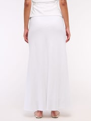 Abercrombie & Fitch Linen Blend Bias Cut Maxi Skirt - Image 4 of 6
