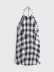 Abercrombie & Fitch High Neck Linen Mini Dress - Image 6 of 6