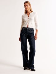 Abercrombie & Fitch Navy High Rise Loose Jeans - Image 1 of 7