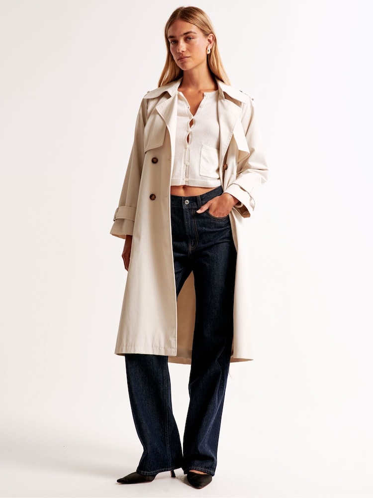 Abercrombie & Fitch Navy High Rise Loose Jeans - Image 2 of 7