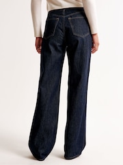Abercrombie & Fitch Navy High Rise Loose Jeans - Image 4 of 7