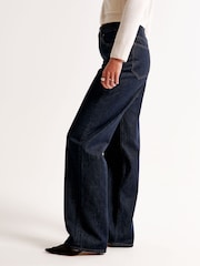 Abercrombie & Fitch Navy High Rise Loose Jeans - Image 5 of 7