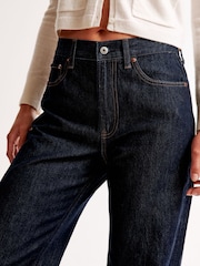 Abercrombie & Fitch Navy High Rise Loose Jeans - Image 6 of 7