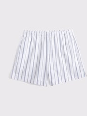 Abercrombie & Fitch Blue Stripe Poplin Pull On Shorts - Image 6 of 6