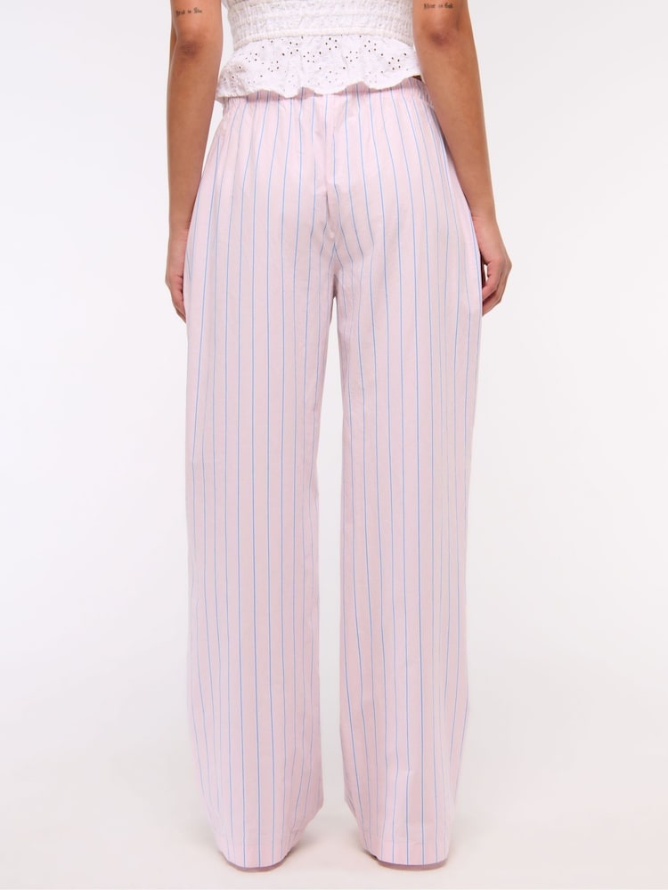 Abercrombie & Fitch Stripe Cotton Poplin Pull On Trousers - Image 2 of 7
