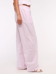 Abercrombie & Fitch Stripe Cotton Poplin Pull On Trousers - Image 3 of 7