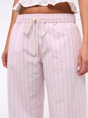 Abercrombie & Fitch Stripe Cotton Poplin Pull On Trousers - Image 5 of 7