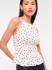 Abercrombie & Fitch Smocked Halterneck Top - Image 1 of 7
