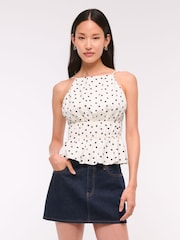 Abercrombie & Fitch Smocked Halterneck Top - Image 2 of 7