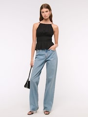 Abercrombie & Fitch Smocked Halterneck Top - Image 6 of 7