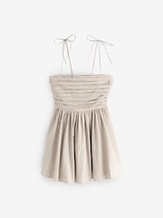 Grau - Abercrombie & Fitch Tie Shoulder Strap Mini Dress - Bild 1 von 1