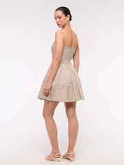 Abercrombie & Fitch Grey Shoulder Strap Mini Dress - Image 2 of 6