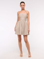 Abercrombie & Fitch Grey Shoulder Strap Mini Dress - Image 3 of 6