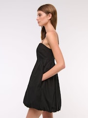 Abercrombie & Fitch Short Bubble Hem Strappy Black Dress - Image 3 of 6