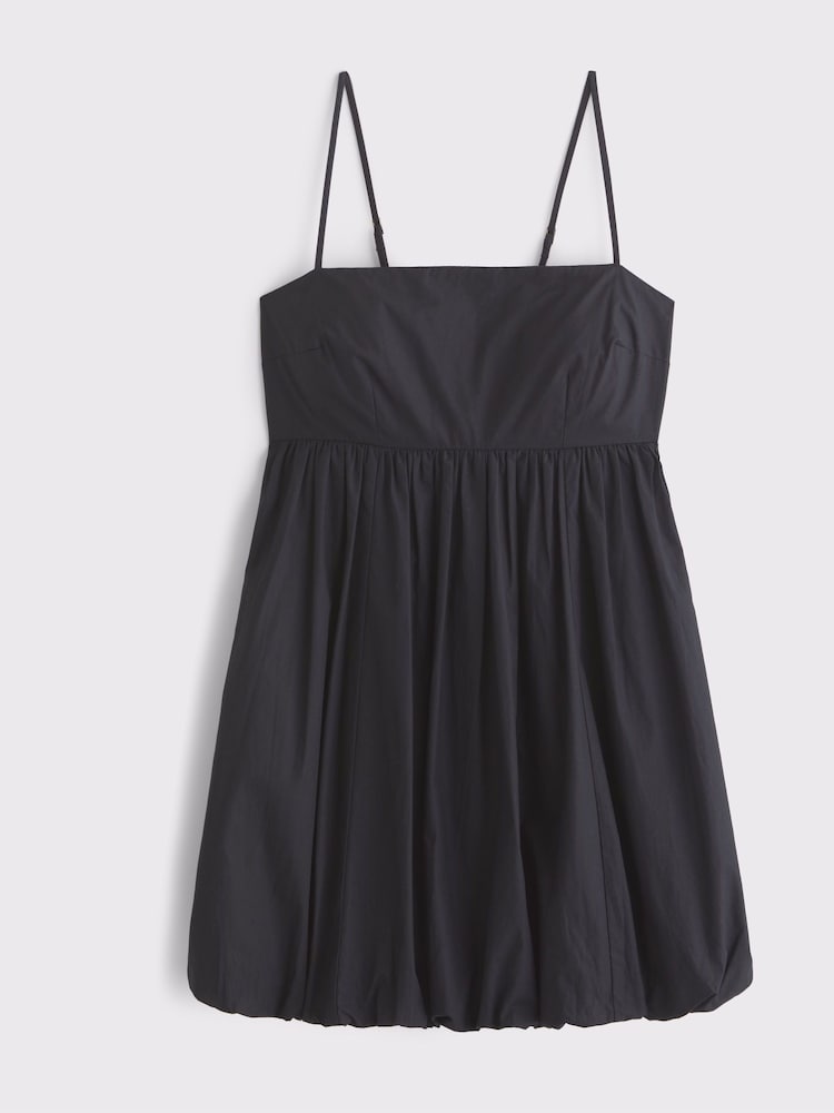 Abercrombie & Fitch Short Bubble Hem Strappy Black Dress - Image 6 of 6
