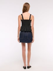 Abercrombie & Fitch Poplin Bubble Hem Sleeveless Top - Image 5 of 6