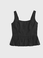 Abercrombie & Fitch Poplin Bubble Hem Sleeveless Top - Image 6 of 6