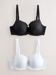 أسود/كريم - حزمة من 2 حمالة صدر دانتيل ‪DD+ ‬​​​​​​​ - صورة 5 من 12