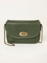 FatFace Lottie Green Lock Crossbody Bag - Image 1 of 3