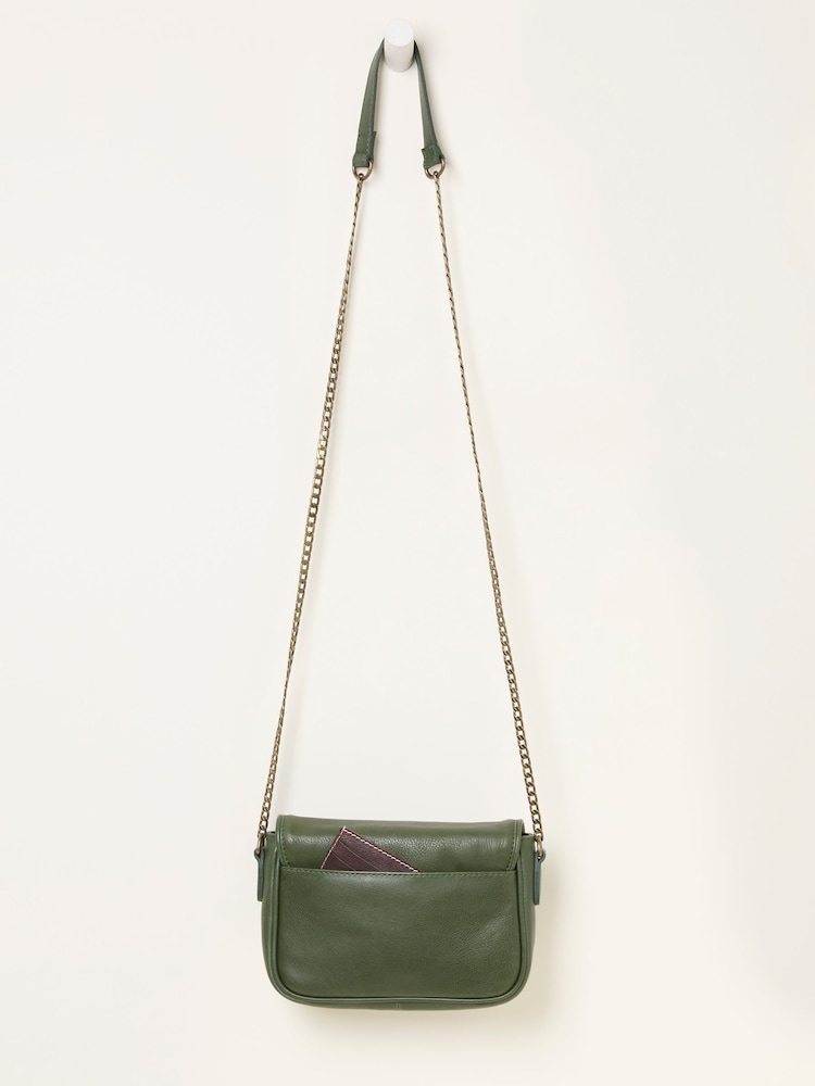 FatFace Lottie Green Lock Crossbody Bag - Image 2 of 3 FatFace Lottie Green Lock Crossbody Bag - Image 2 of 3