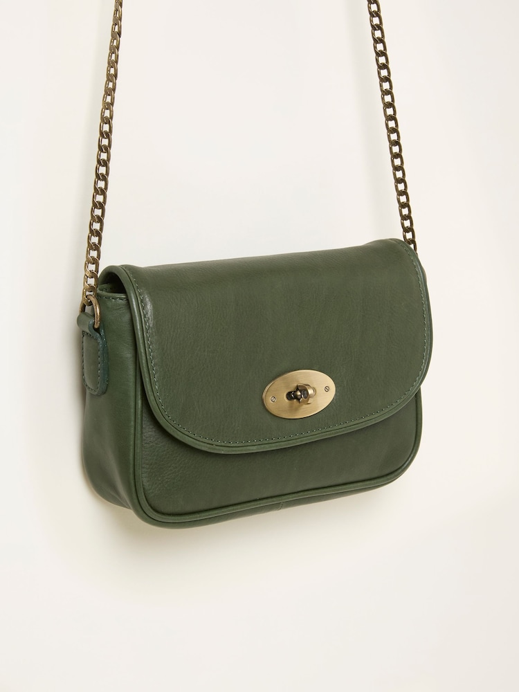 FatFace Lottie Green Lock Crossbody Bag - Image 3 of 3