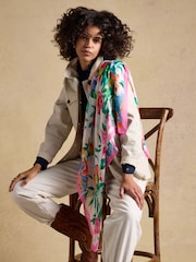 Joules Middleton Multi Floral Scarf - Image 3 of 8