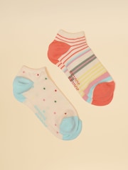 Joules Women's Rilla Multi Trainer Socks 2 Pack (size 4-8) - Image 1 of 3