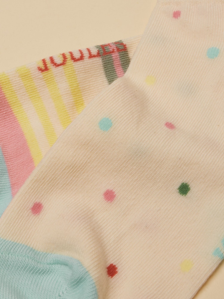 Joules Women's Rilla Multi Trainer Socks 2 Pack (size 4-8) - Image 3 of 3