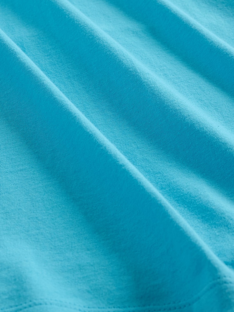 Gap Bright Blue Short Sleeve Everyday 100% Cotton Crew Neck T-Shirt - Image 5 of 5 Gap Bright Blue Short Sleeve Everyday 100% Cotton Crew Neck T-Shirt - Image 5 of 5