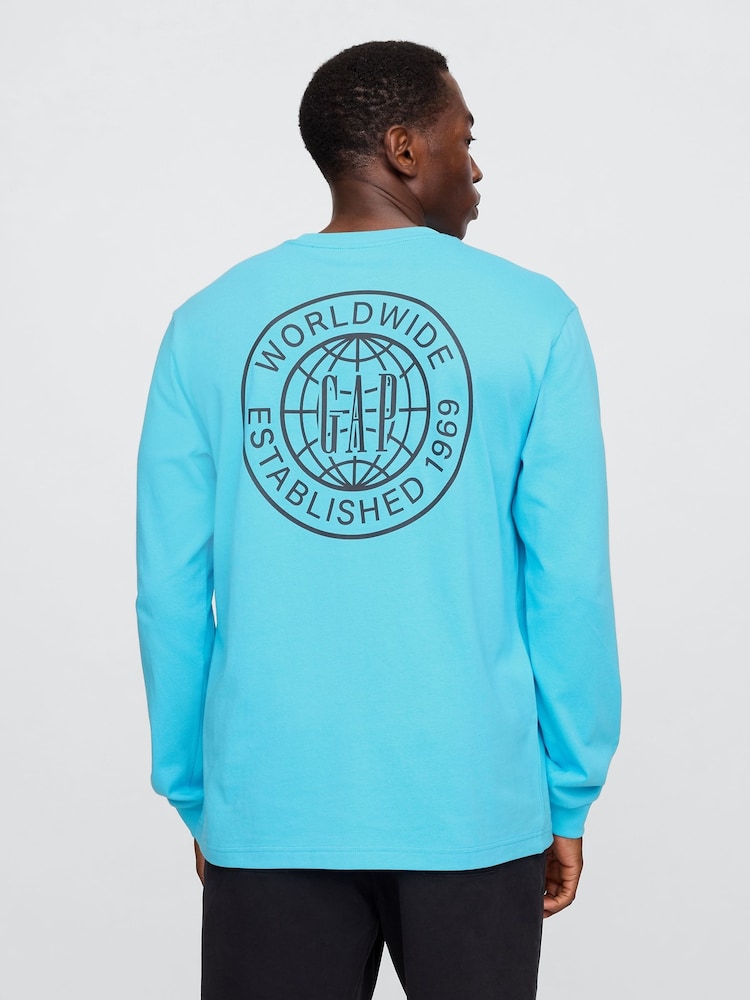 Gap Blue Logo T-Shirt - Image 2 of 5