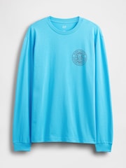 Gap Blue Logo T-Shirt - Image 4 of 5