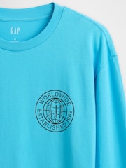 Gap Blue Logo T-Shirt - Image 5 of 5