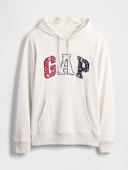 Gap Cream Relaxed Logo Hoodie - Image 4 of 5