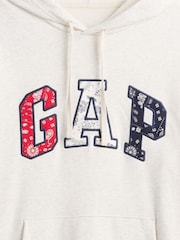 Gap Cream Relaxed Logo Hoodie - Image 5 of 5