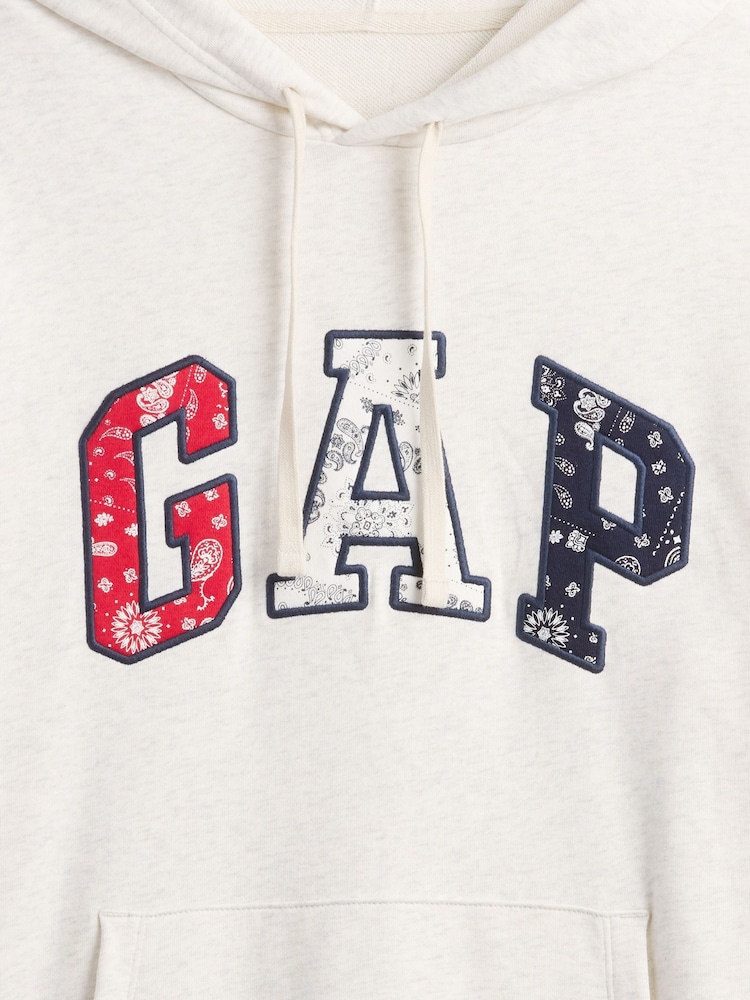 Gap Cream Relaxed Logo Hoodie - Image 5 of 5