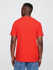 Gap Red Short Sleeve Everyday 100% Cotton Crew Neck T-Shirt - Image 2 of 5