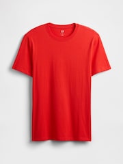 Gap Red Short Sleeve Everyday 100% Cotton Crew Neck T-Shirt - Image 4 of 5