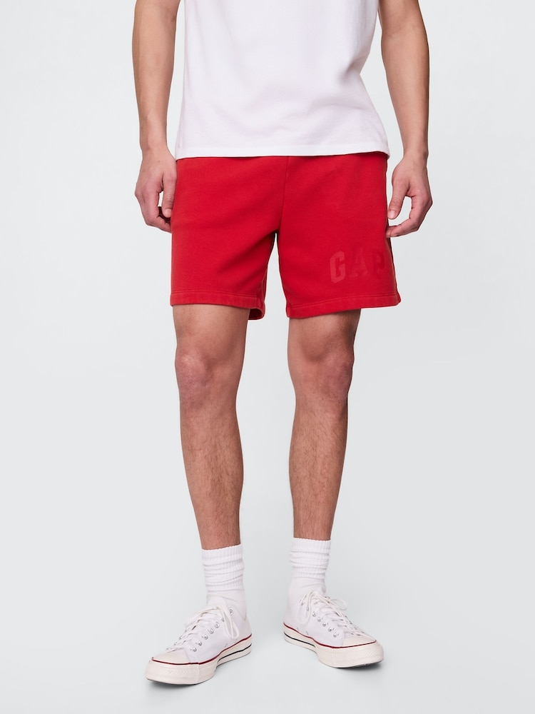 Gap Red VintageSoft Logo Sweat Shorts - Image 1 of 5