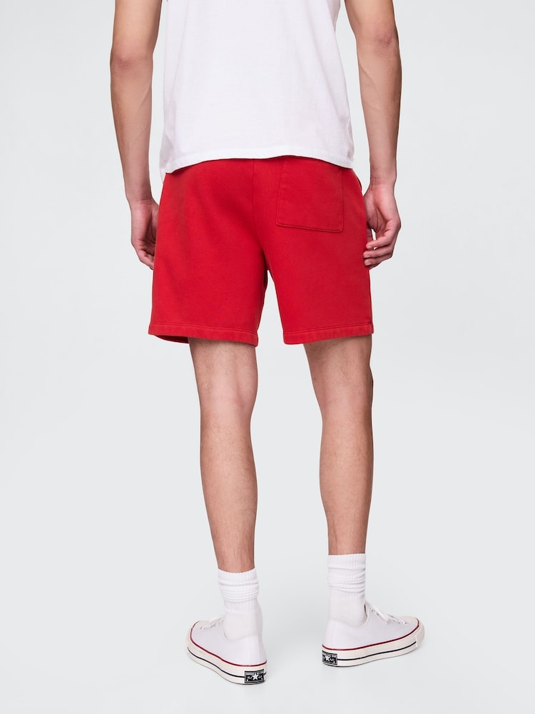 Gap Red VintageSoft Logo Sweat Shorts - Image 2 of 5
