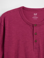 Gap Pink Short Sleeve Henley T-Shirt - Image 5 of 5