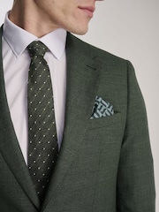 Harry Brown Green Sandro Slim Fit Linen Look Suit Jacket - Image 11 of 12