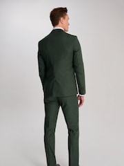 Harry Brown Green Sandro Slim Fit Linen Look Suit Jacket - Image 3 of 12