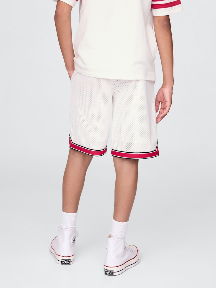 Gap White 8.5" Mesh Pull On Shorts (4-13yrs) - Image 2 of 5