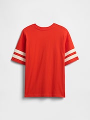 Gap Red Varsity Crew Neck Short Sleeve T-Shirt (4-13yrs) - Image 2 of 2