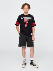 Gap Black 8.5" Mesh Pull On Shorts (4-13yrs) - Image 3 of 5