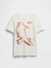 Gap White Vintage Graphic T-Shirt (4-13yrs) - Image 1 of 3