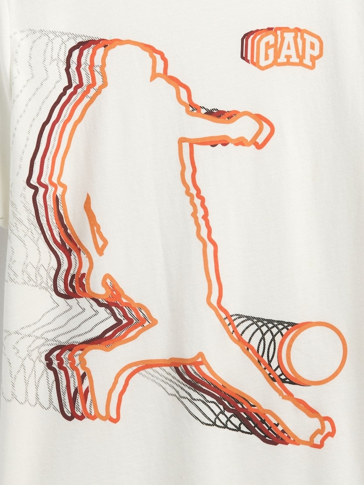 Gap White Vintage Graphic T-Shirt (4-13yrs) - Image 3 of 3 Gap White Vintage Graphic T-Shirt (4-13yrs) - Image 3 of 3